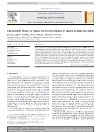 Effectiveness of Holistic Mental Model Confrontation in Driving Conceptual Change