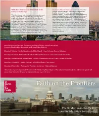 Faith on the Frontiers