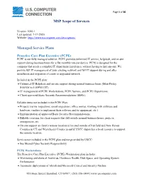 MSP Scope of Services Managed Service Plans
