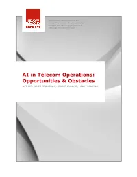 AI in Telecom Operations: Opportunities & Obstacles