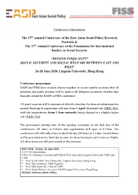 Conference Information with Programme Schedule