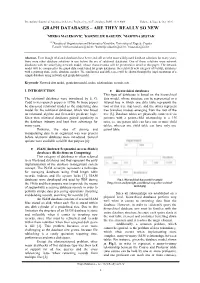 Graph Databases – Are They Really So New