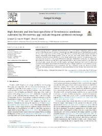 High Diversity and Low Host-Specificity of Termitomyces Symbionts Cultivated by Microtermes Spp. Indicate Frequent Symbiont Exch