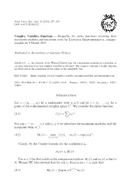 Inequality for Entire Functions Involving Their Maximum Modulus and Maximum Term,Bytatyana Shaposhnikova, Commu- Nicated on 9 March 2012