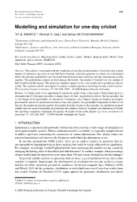 Modelling and Simulation for One-Day Cricket