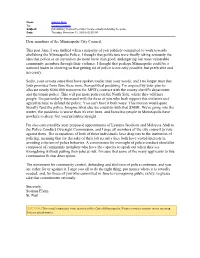 Public Comment: Contracts with Hennepin County Sheriff's