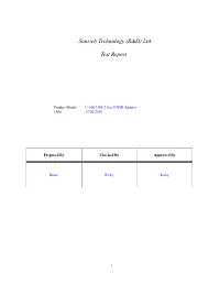 Sunrich Technology (R&D) Ltd. Test Report