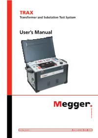 User's Manual TRAX