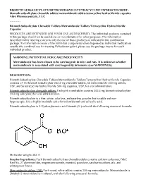 Bismuth Subsalicylate Chewable Tablets/Metronidazole
