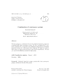 Combination of Convergence Groups