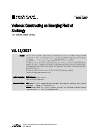 Constructing an Emerging Field of Sociology Eddie Hartmann, Potsdam University