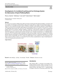 Development of a Combined Leaching and Ion‑Exchange System for Valorisation of Spent Potlining Waste