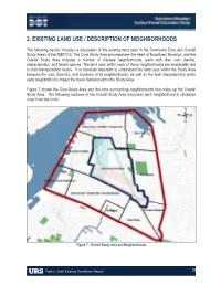Existing Land Use / Description of Neighborhoods