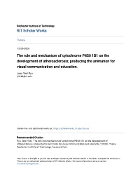 The Role and Mechanism of Cytochrome P450 1B1 on the Development of Atherosclerosis; Producing the Animation for Visual Communication and Education