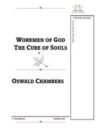 Workmen of God the Cure of Souls Oswald Chambers