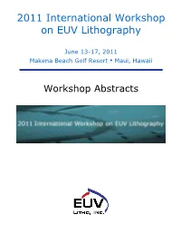 2011 Euvl Workshop Sponsors