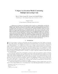 Coilgun Acceleration Model Containing Multiple Interacting Coils