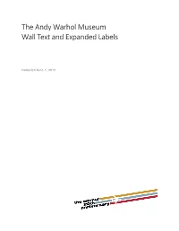 LARGE Print Text for Vinyl and Expanded Labels June 2015