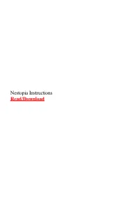 Nestopia Instructions