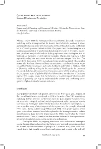 Quota Policy and Local Fishing: Gendered Practices and Perplexities