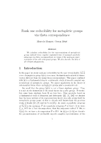 Rank One Reducibility for Metapletic Groups Via Theta Correspondence