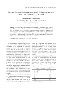 Rare and Threatened Pteridophytes of Asia 2. Endangered Species of India — the Higher IUCN Categories