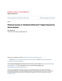 Virginie Despentes's Vernon Subutex by Michele A