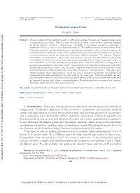 Constraints Versus Priors † Philip B