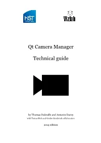 Qt Camera Manager Technical Guide