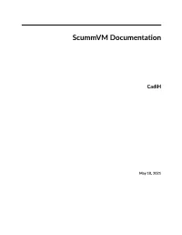 Scummvm Documentation