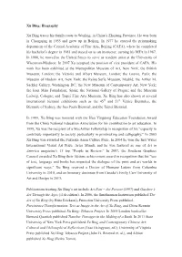Xu Bing: Biography Xu Bing Traces His Family Roots to Wenling, in China's