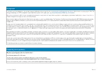 Background Frequently Asked Questions