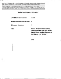 Background Report Reference AP-42 Section Number: 10.6.1