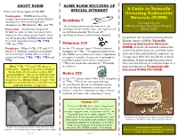 A Guide to Naturally Occurring Radioactive Materials (NORM)