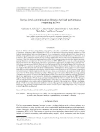 Device Level Communication Libraries for High-Performance Computing in Java