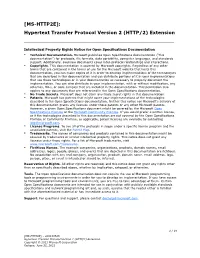 [MS-HTTP2E]: Hypertext Transfer Protocol Version 2 (HTTP/2)
