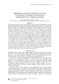 Proposing a Holistic Basin-Scale As a Strategy of Smart Planning in Adaptation to Climate Change