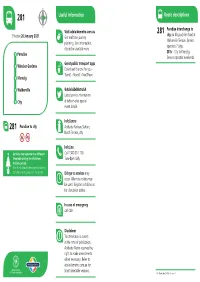 Route Descriptions Useful Information
