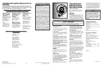 Tachometer Installation Instructions