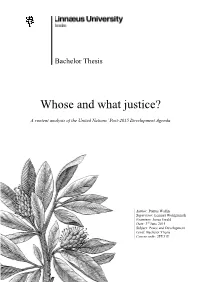 Whose and What Justice?