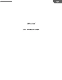 APPENDIX K Lake Visitation Potential