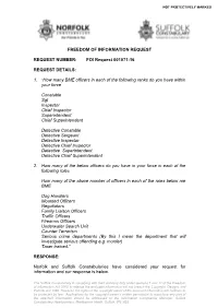 Freedom of Information Request