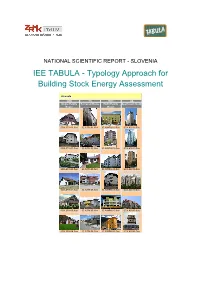 IEE TABULA - Typology Approach for Building Stock Energy Assessment