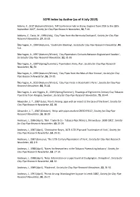 SCPR Index by Author (As of 4 July 2019)
