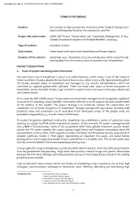 Soil Scientist on the Development of Sections of the Scientific Background Report and Feasibility Study for the Creation of 5 New Pas1