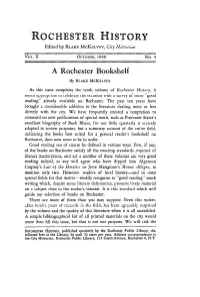 A Rochester Bookshelf by BLAKE MCKELVEY
