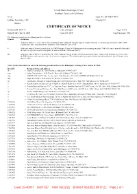 CERTIFICATE of NOTICE District/Off: 0971-4 User: Pwright Page 1 of 6 Date Rcvd: Feb 10, 2021 Form ID: OCP Total Noticed: 214