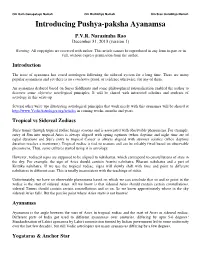 Introducing Pushya-Paksha Ayanamsa