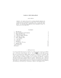 POLYA's ENUMERATION Contents 1. Introduction 1 2. Basic Definitions