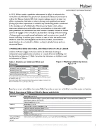 2019 Findings on the Worst Forms of Child Labor: Malawi